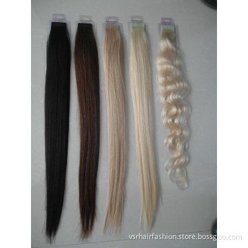 Wholesale Fashion Style Own Factory Brazilian Remy Human Hair PU Tape Hair Extension with Lower Price